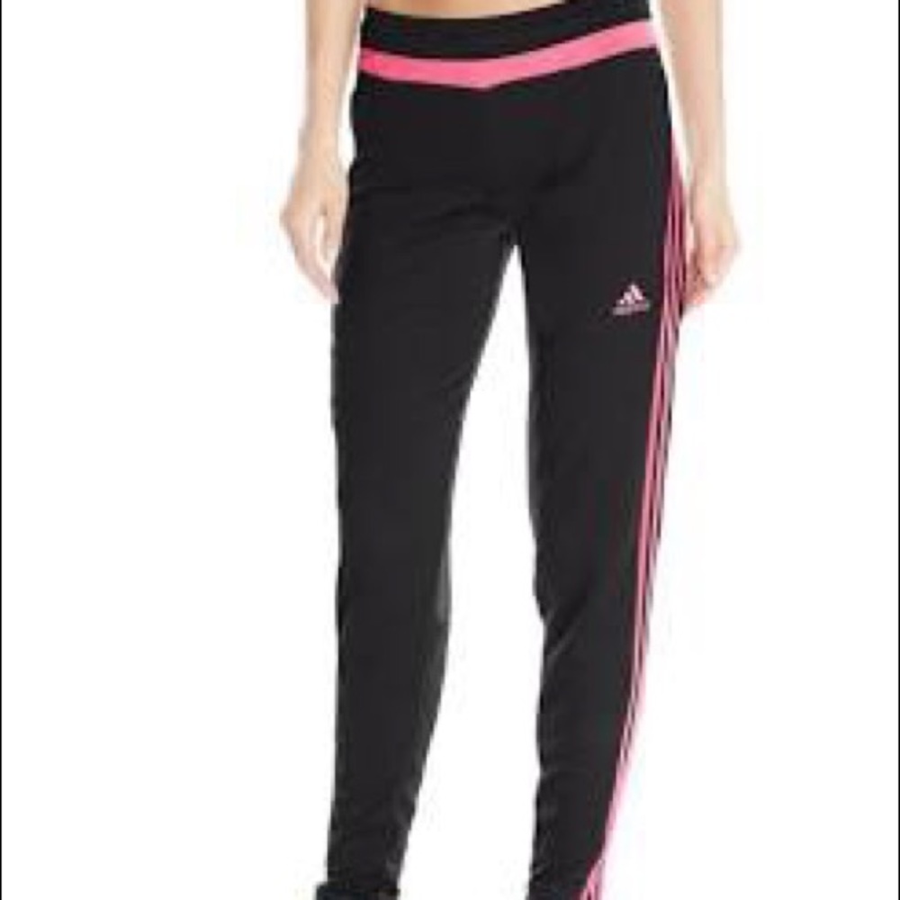 Pink adidas training pants